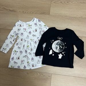 2T Halloween Dress & Shirt Bundle